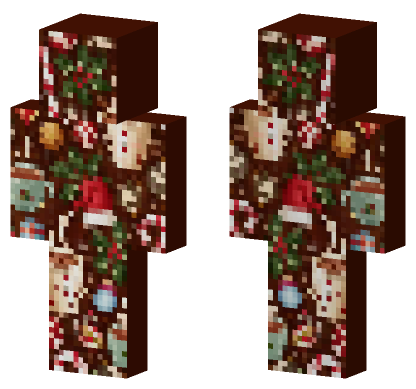 Merry HD Christmas Minecraft Bedrock skin