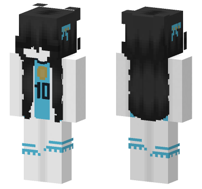 Messi Fan Jersey Minecraft Bedrock skin