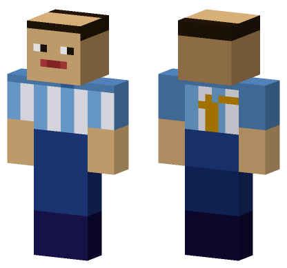 Messi Football Skin Minecraft Bedrock skin