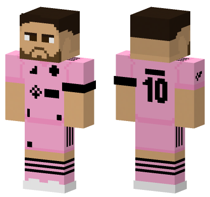 Messi Inter Miami Minecraft Bedrock skin