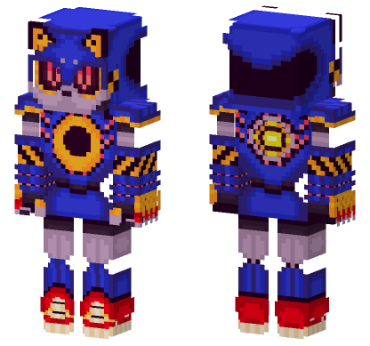 Metal Sonic Version 2 Minecraft Bedrock skin