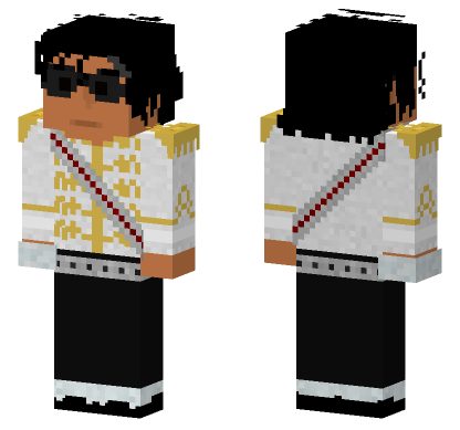 Michael Jackson Live Aid Skin Minecraft Bedrock skin