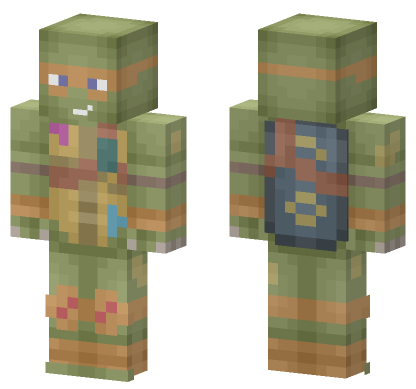 Michelangelo TMNT Skin Minecraft Bedrock skin