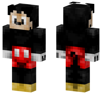 Mickey Mouse Minecraft Bedrock skin