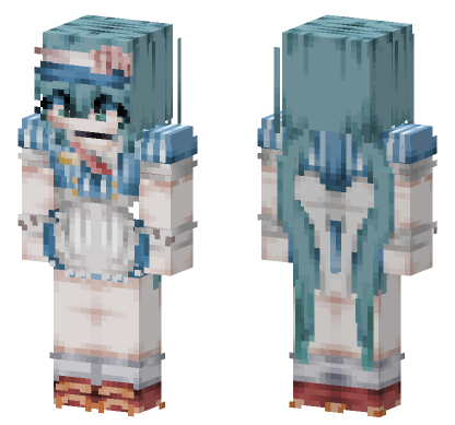 Miku Vocaloid Mesmerizer Minecraft Bedrock skin