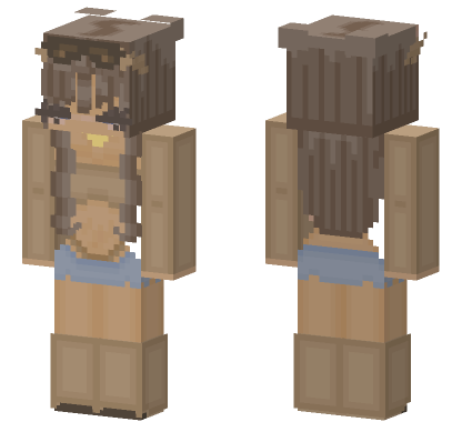 Mila Brown Minecraft Bedrock skin