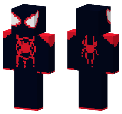 Miles Morales Spider-Man Minecraft Bedrock skin