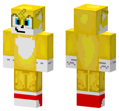 Miles Tails Prower Minecraft Bedrock skin