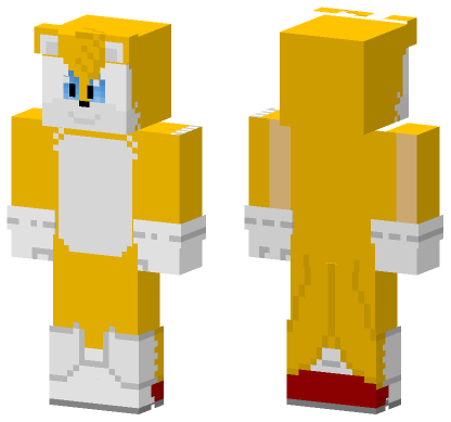 Miles Tails Prower Minecraft Bedrock skin