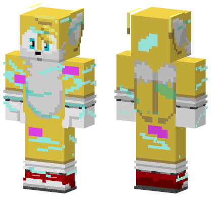 Miles Tails Prower Frontiers Minecraft Bedrock skin