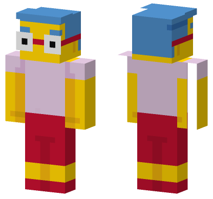 Milhouse Van Houten Minecraft Bedrock skin