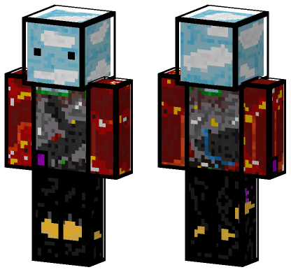 Minecraft World With Black Overlay Minecraft Bedrock skin