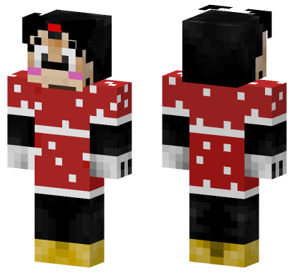 Minie Mouse Outfit Minecraft Bedrock skin