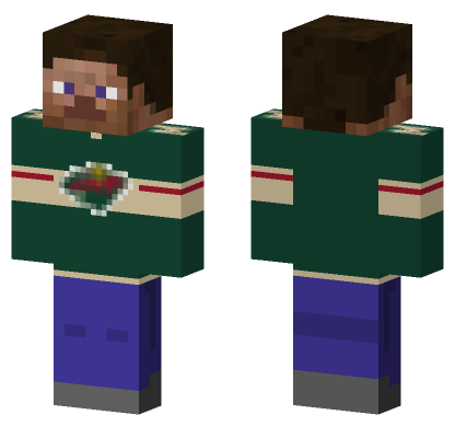 Minnesota Wild Jersey Minecraft Bedrock skin