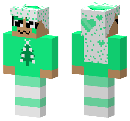 Minty Pine Outfit Minecraft Bedrock skin