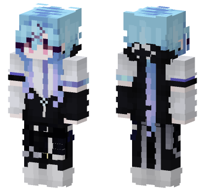 Mizuki Arknights Skin Minecraft Bedrock skin