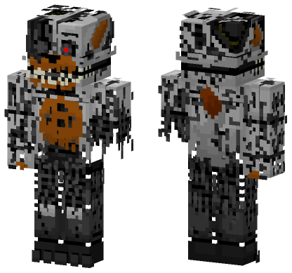 Molten Jack Wolf Minecraft Bedrock skin