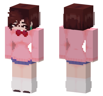 Momo Ayase Dandadan Minecraft Bedrock skin