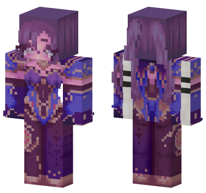 Mona Megistus Genshin Impact Minecraft Bedrock skin