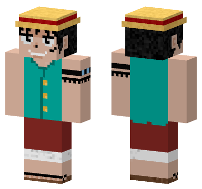 Monkey D Luffy Impel Down Minecraft Bedrock skin