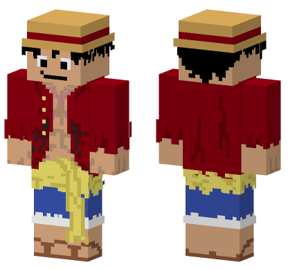 Monkey D Luffy Skin Minecraft Bedrock skin