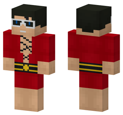 Monkey D Luffy Skin Minecraft Bedrock skin