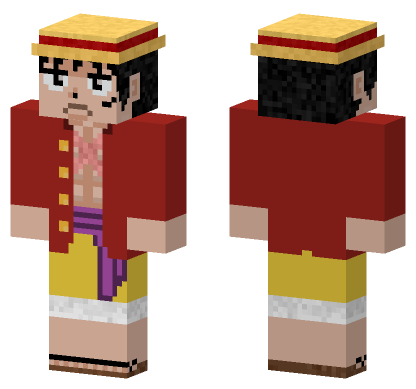 Monkey D Luffy Yonko Minecraft Bedrock skin