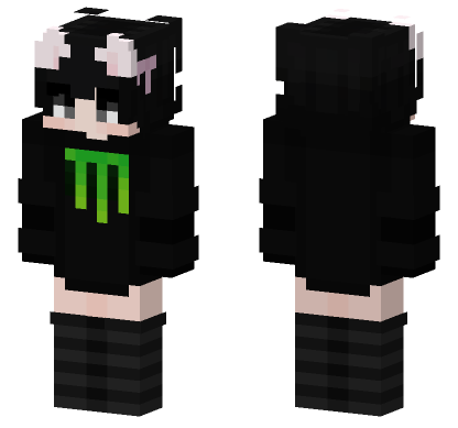 Monster Energy Girl Minecraft Bedrock skin
