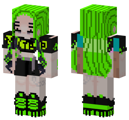 Monster Energy Nitro Girl Minecraft Bedrock skin