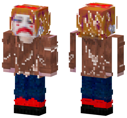 Morose Clown Outfit Minecraft Bedrock skin
