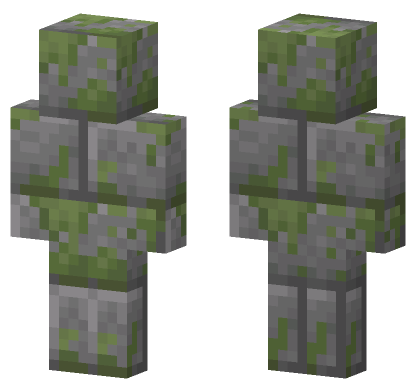 Mossy Stone Bricks Minecraft Bedrock skin