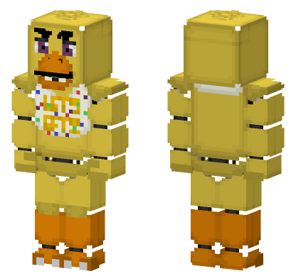 Movie Chica Minecraft Bedrock skin