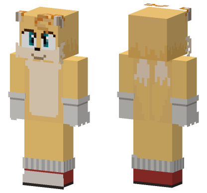Movie Tails Minecraft Bedrock skin