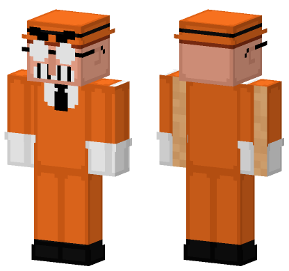 Mr Stick Pizza Tower Minecraft Bedrock skin