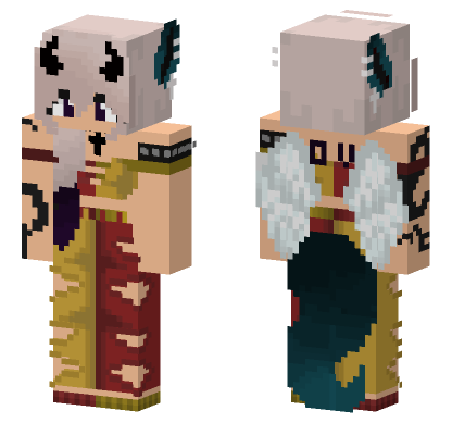 Multicolored Angel Minecraft Bedrock skin