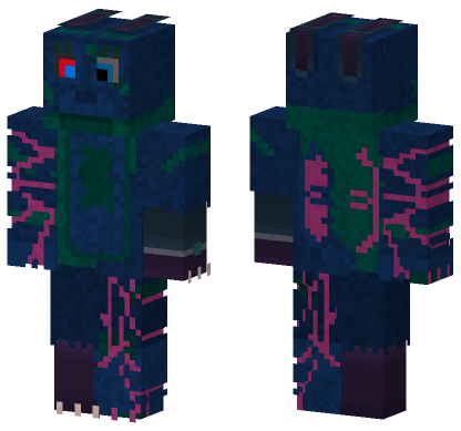Mutating Cyborg Bon Trap Minecraft Bedrock skin