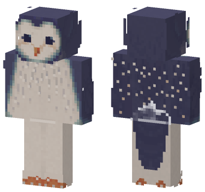 Muted Purple Owl Minecraft Bedrock skin