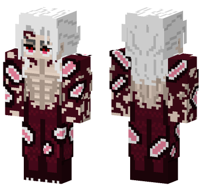 Muzan Kibutsuji Final Form Minecraft Bedrock skin