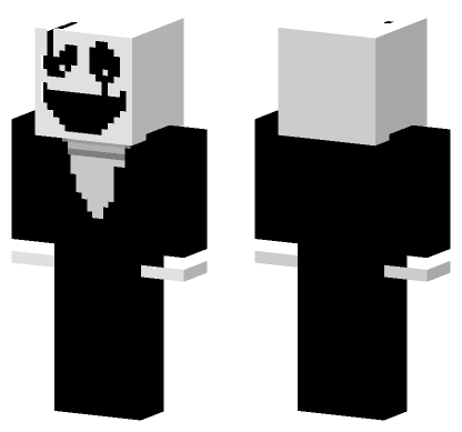 Mystery Man WD Gaster Undertale Minecraft Bedrock skin