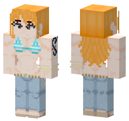 Nami One Piece Minecraft Bedrock skin