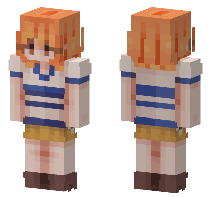 Nami Pre Timeskip Minecraft Bedrock skin