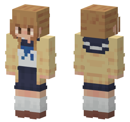 Nanako Hasaba Minecraft Bedrock skin