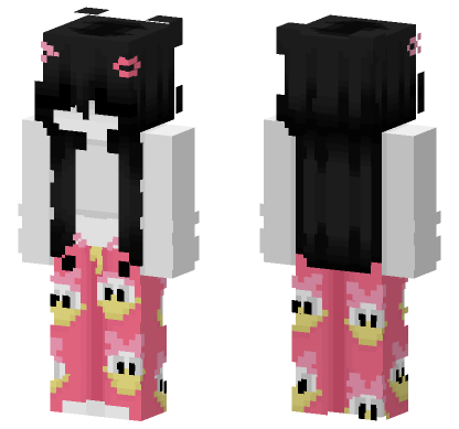 Nanasj Pink Daisy Outfit Minecraft Bedrock skin