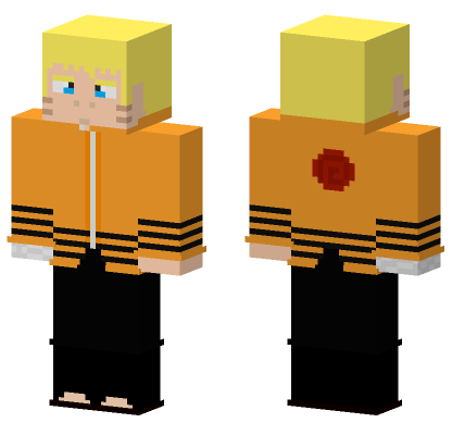 Naruto Hokage Minecraft Bedrock skin