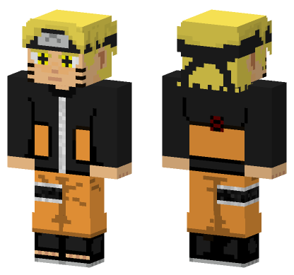 Naruto Six Paths Sage Eyes Minecraft Bedrock skin