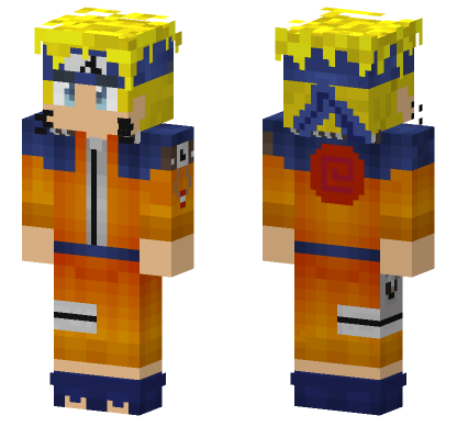 Naruto Uzumaki 2 0 Minecraft Bedrock skin