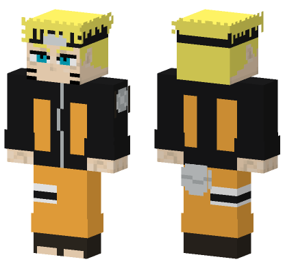 Naruto Uzumaki Minecraft Bedrock skin