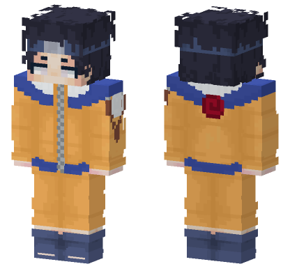Naruto Uzumaki Hyuga Minecraft Bedrock skin