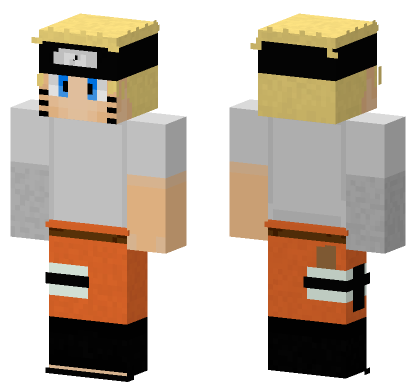 Naruto Uzumaki Skin Minecraft Bedrock skin