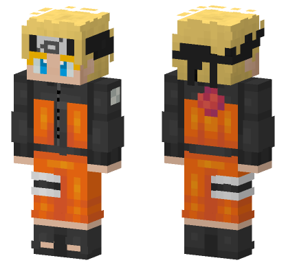 Naruto Uzumaki Skin Minecraft Bedrock skin